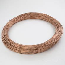 Pure copper earth cable  copper coated steel earth wire bare copper conductor